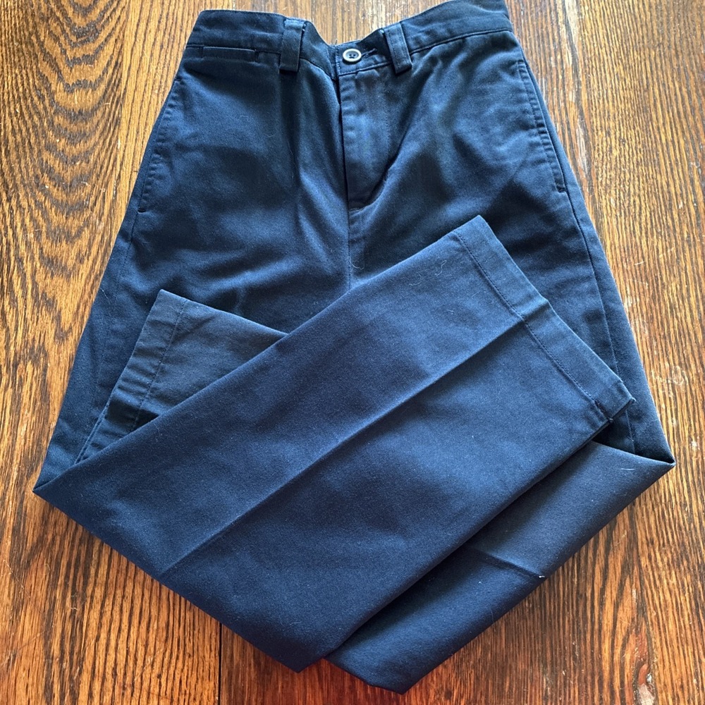 vtg polo by ralph lauren boys size 7 pants navy blue Zip/button Blue Label